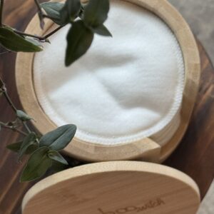 Bamboo Cotton Rounds & Holder