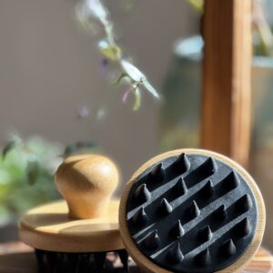 Bamboo & Silicone Scalp Massager